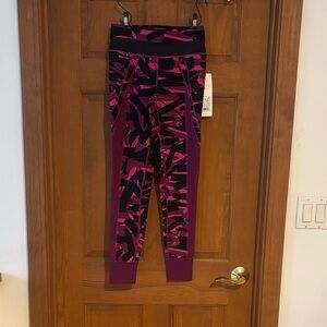 Stylish Purple and Black Leggings